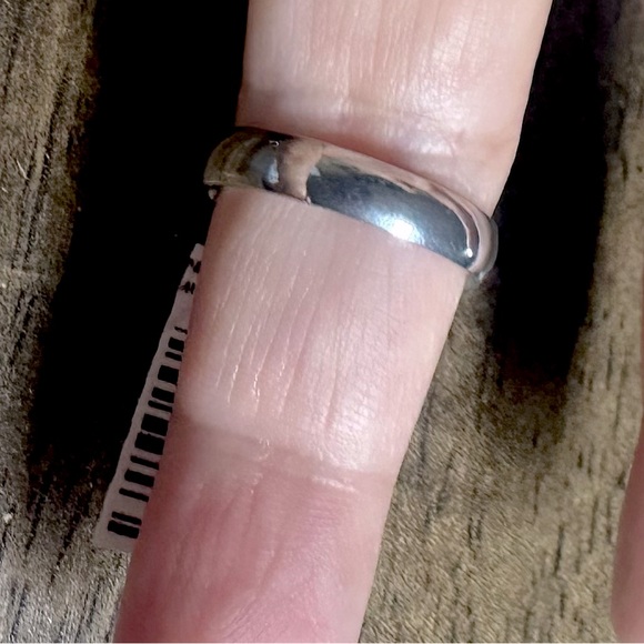 4mm wide Triton Tungsten Carbide Silver Wedding Band Ring COMFORT FIT - Picture 4 of 4